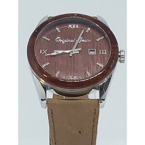 Original Grain Men's Steel Wood Watch 43mm Classic